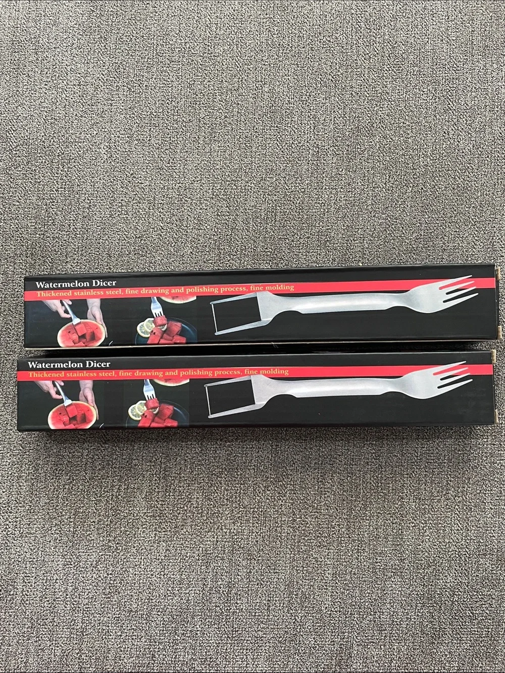 Watermelon Dicer Serving Fork - Stainless Silver 2Pack!